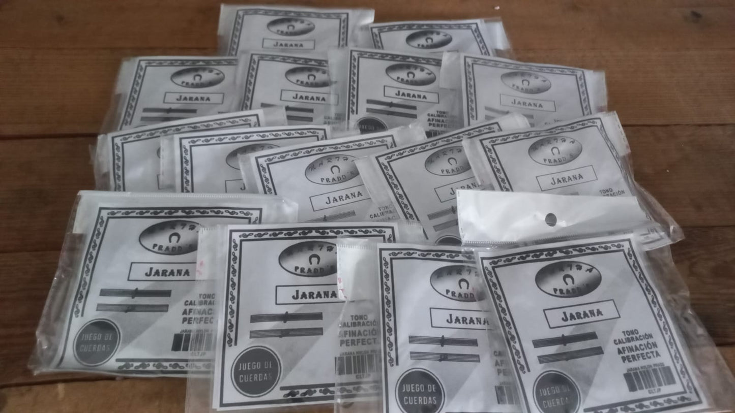 5 paquetes de cuerdas de Jarana marca prado