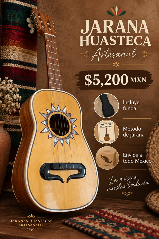 Jarana obscura palo escrito con funda y metodo y afinador