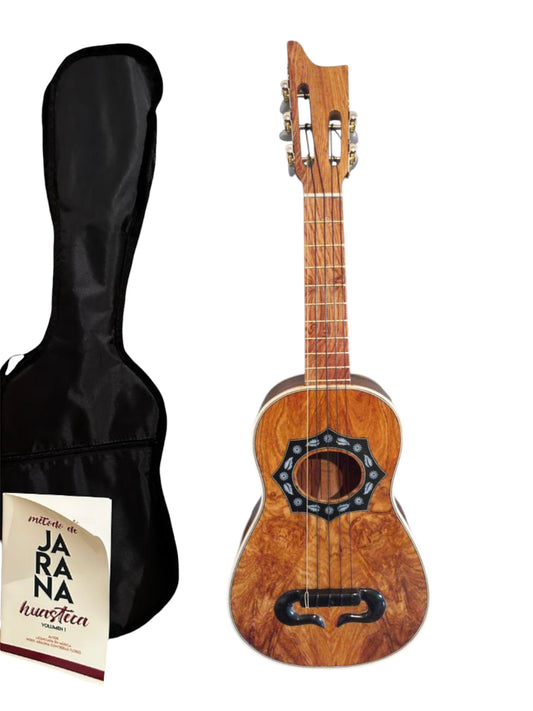 Jarana Palo escrito completa incluye  funda y método ( sobre pedido  )