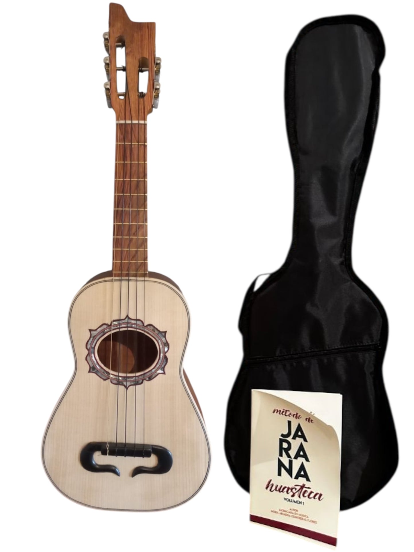 Jarana huasteca concha  funda y método de jarana